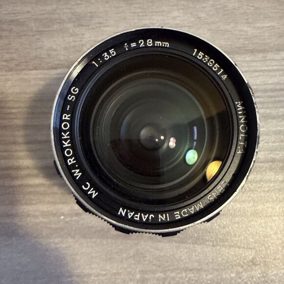 Minolta MC W.Rokkor-SG 28mm f/3.5 Wide Angle Lens Japan Vintage Manual Focus - Picture 5 of 8